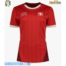 Camisa de time de futebol Suíça Replicas 1º Equipamento Feminina Europeu 2024 Manga Curta
